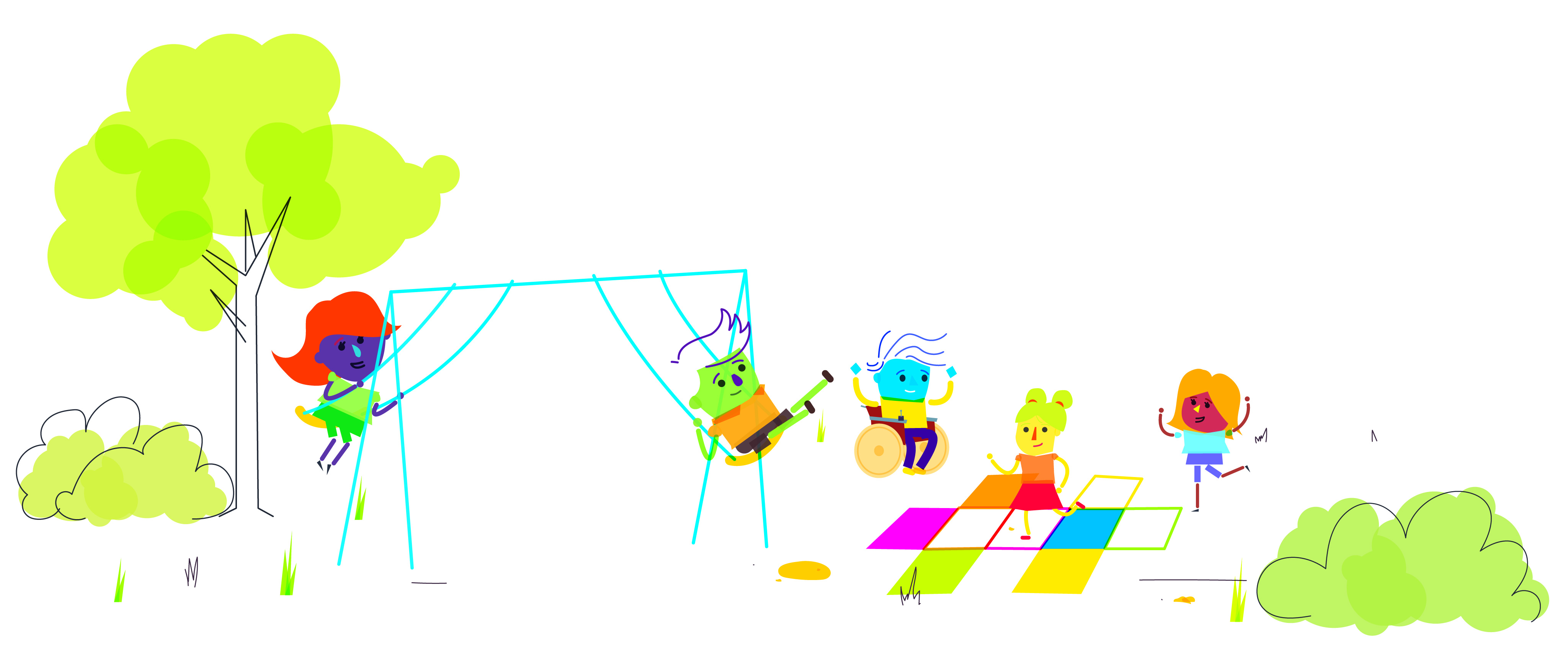 Group in playground